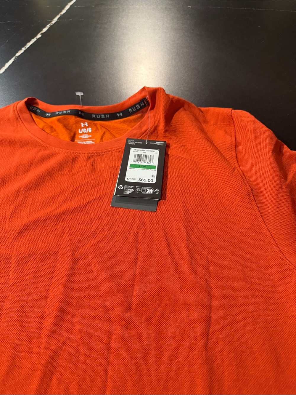 Under Armour Orange Short Sleeve Athletic Top